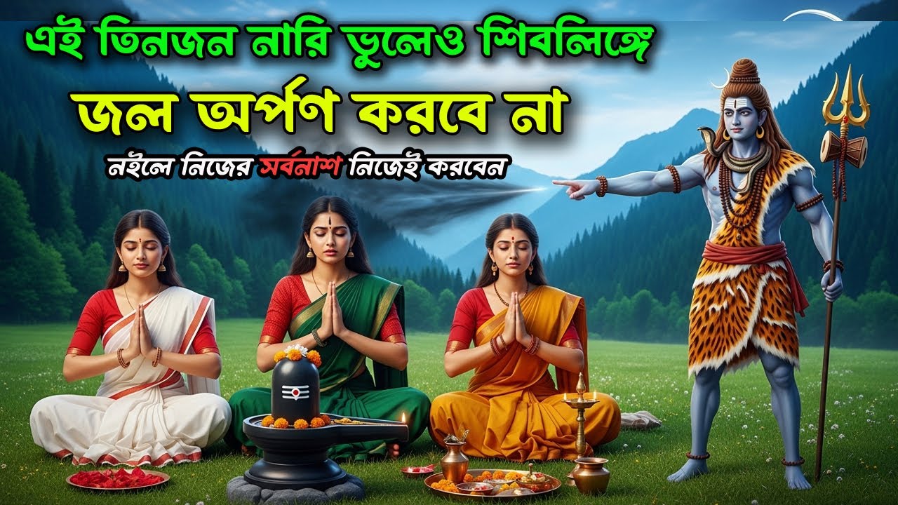🌺কোন ৩ প্রকার নারীদের 🌺শিবলিঙ্গে জল দেওয়া উচিত নয়? শিবলিঙ্গে জল দেওয়ার আগে এই ৩টি ভুল একদম নয় ।