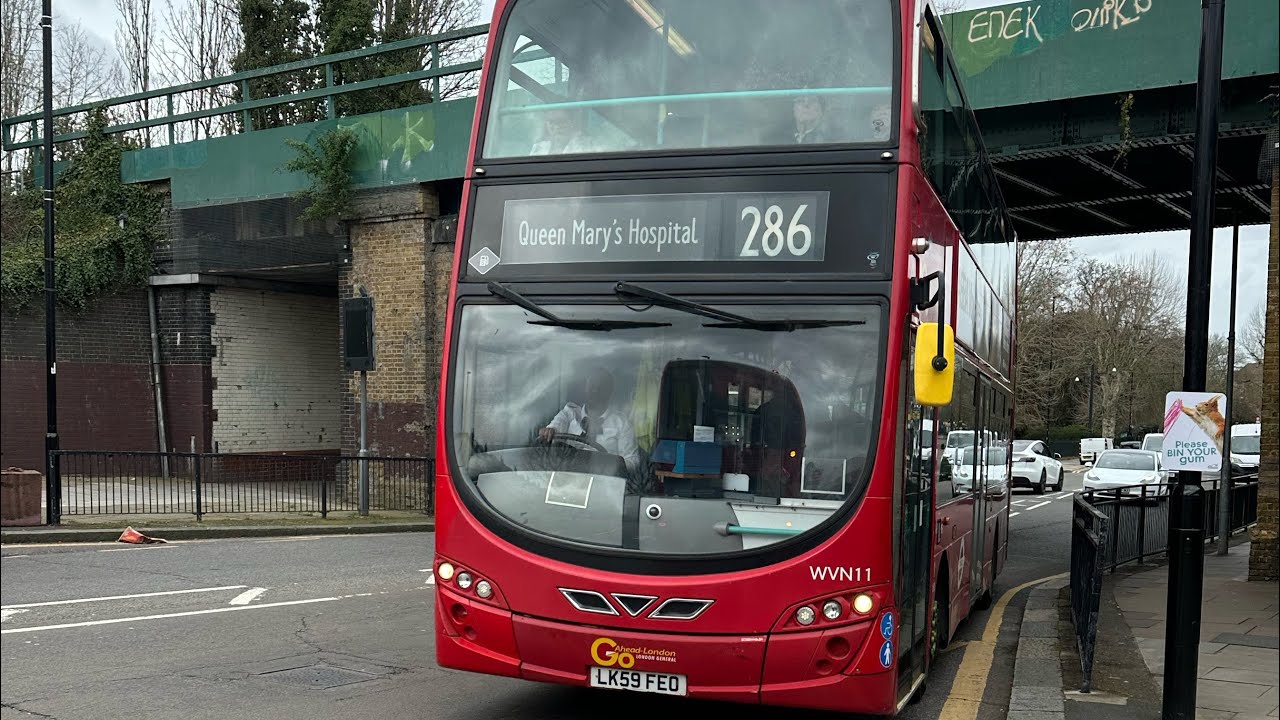 *Первое появление на маршруте 286* Go Ahead London 59Reg Volvo B9TL Wright Eclipse Gemini 2 (бывш...