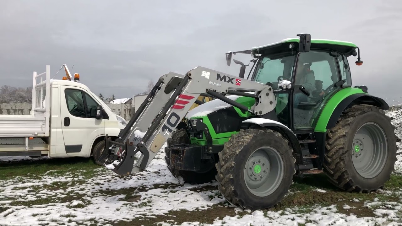 Ciągnik rolniczy DEUTZ-FAHR 5130 DT 4x4 + TUR MX T10 na flotilo.pl