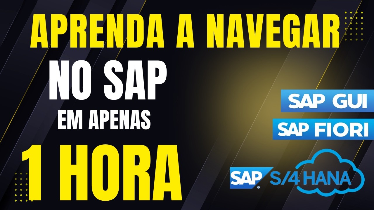 AULÃO SAP Grátis (sério) | Navegação do SAP: Aprenda SAP do zero hoje (como usar o SAP)