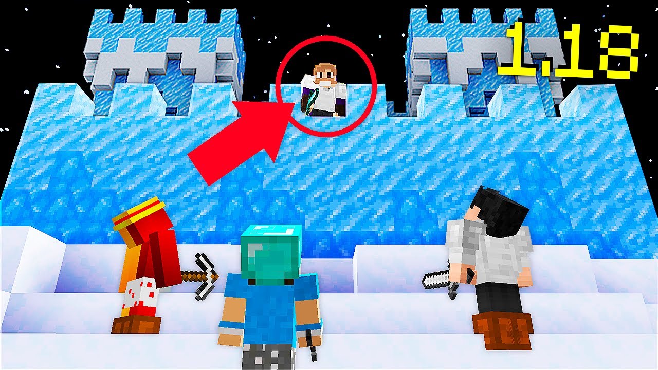 МЕГА-ЛЕДЯНОЙ ЗАМОК В MINECRAFT