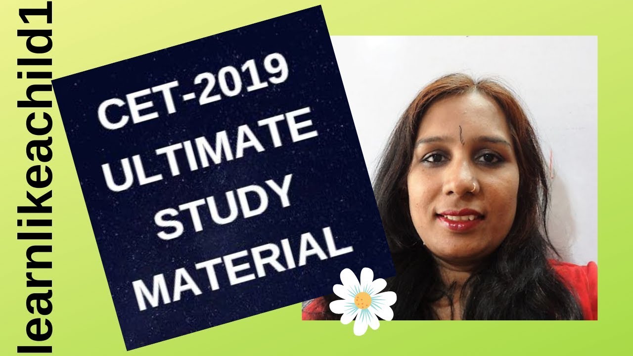 CET-2019 ULTIMATE STUDY MATERIAL(GUARANTY)