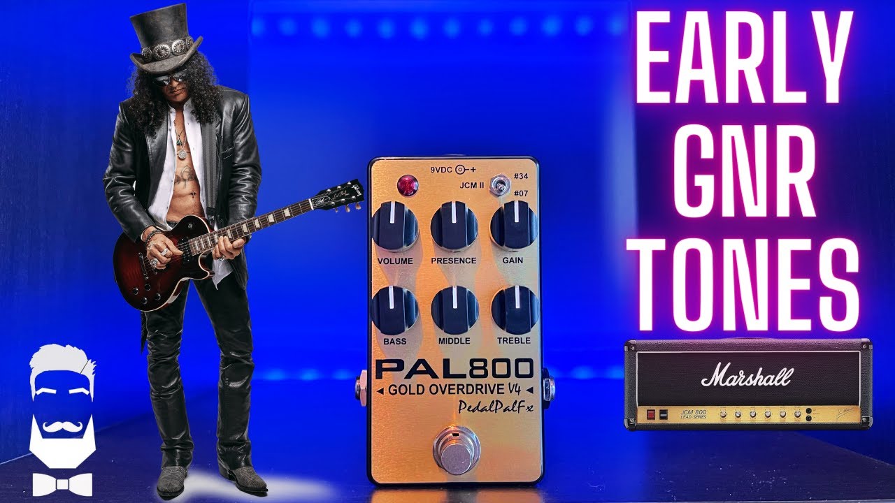 The Sound of Slash's JCM800 MOD #34 ! Pedal Pal Fx PAL 800 Gold Overdrive V4 Marshall In A Box!