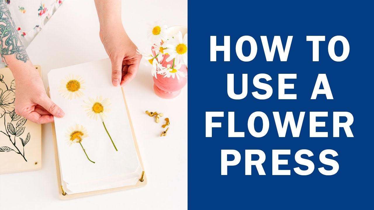 How to Use a Flower Press in Under 2 Minutes