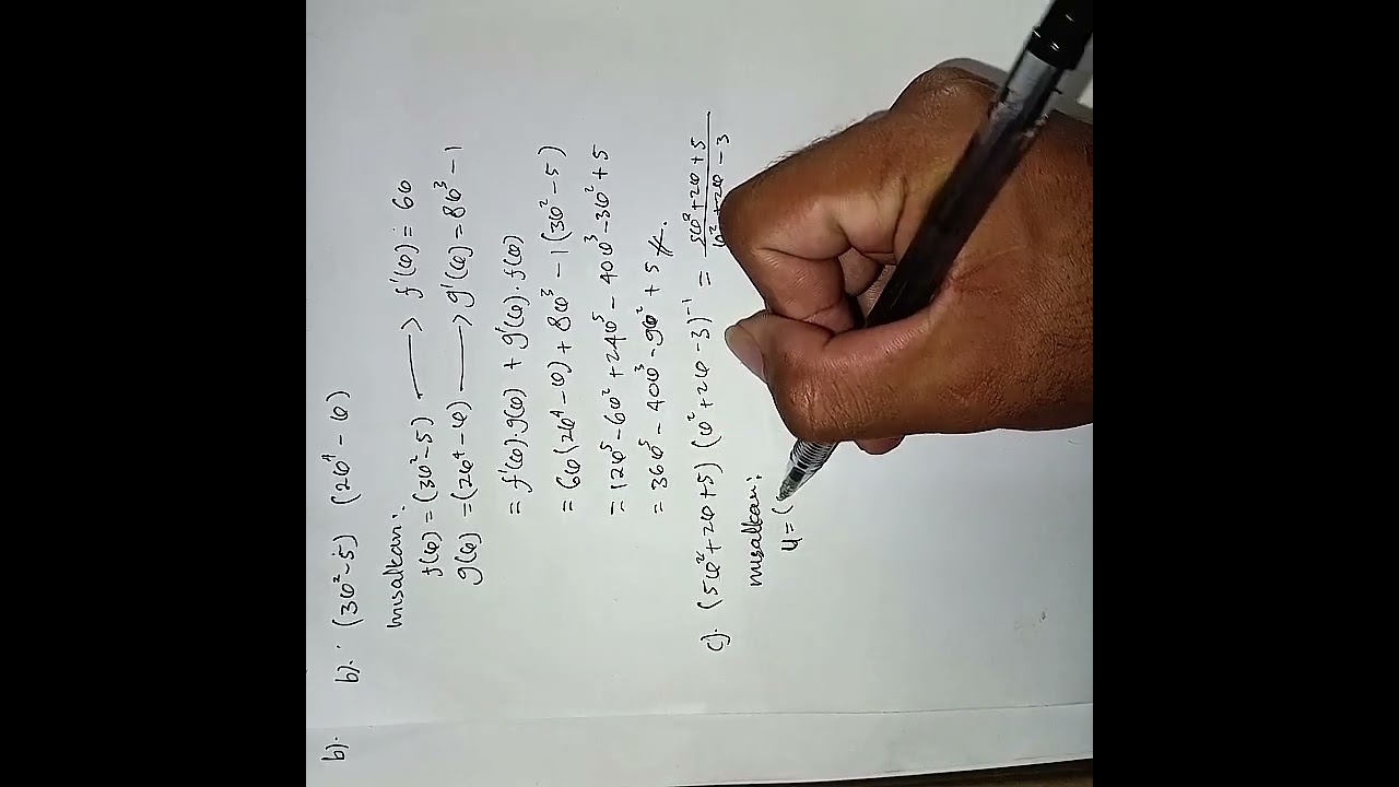 Penjelasan soal turunan dan integral 