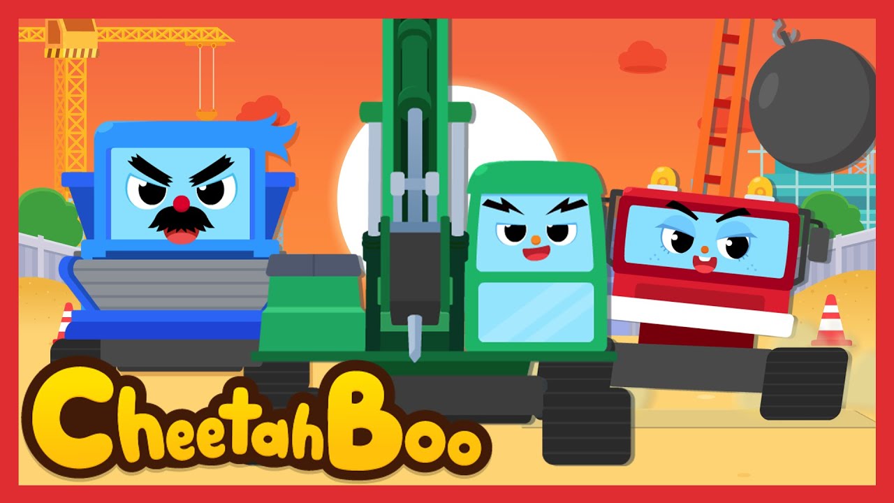Bantu kamu! Alat berat super kuat💪🔥🦕 | Lagu anak indonesia | Lagu Anak | #Cheetahboo