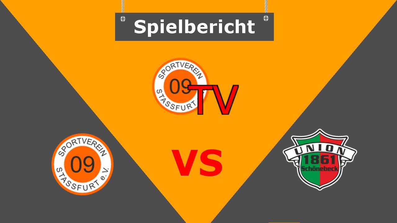 Spielbericht SV 09 Stassfurt - Union 1861 Schönebeck