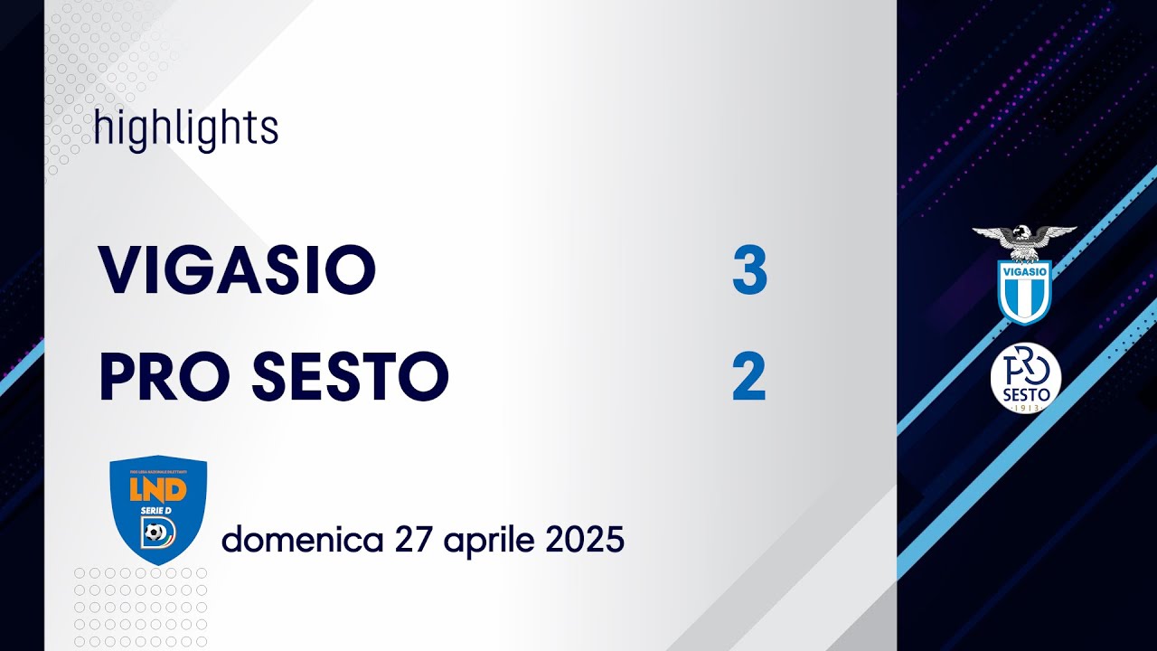 VIGASIO - PRO SESTO 3-2