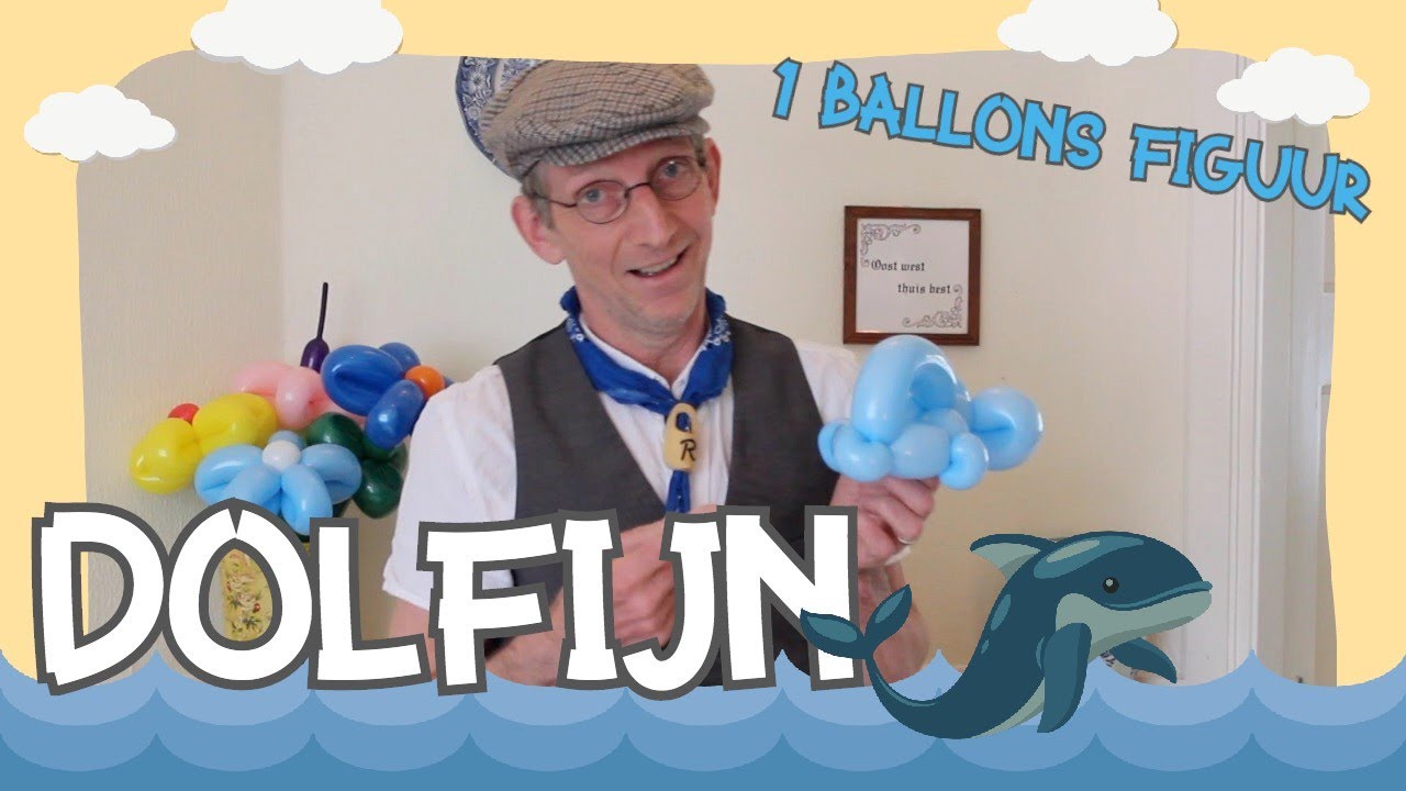 Dolfijn / Balloon Dolphin - Ballonnen workshop de Haagse Ballonnenboer ( Balloon tutorial)