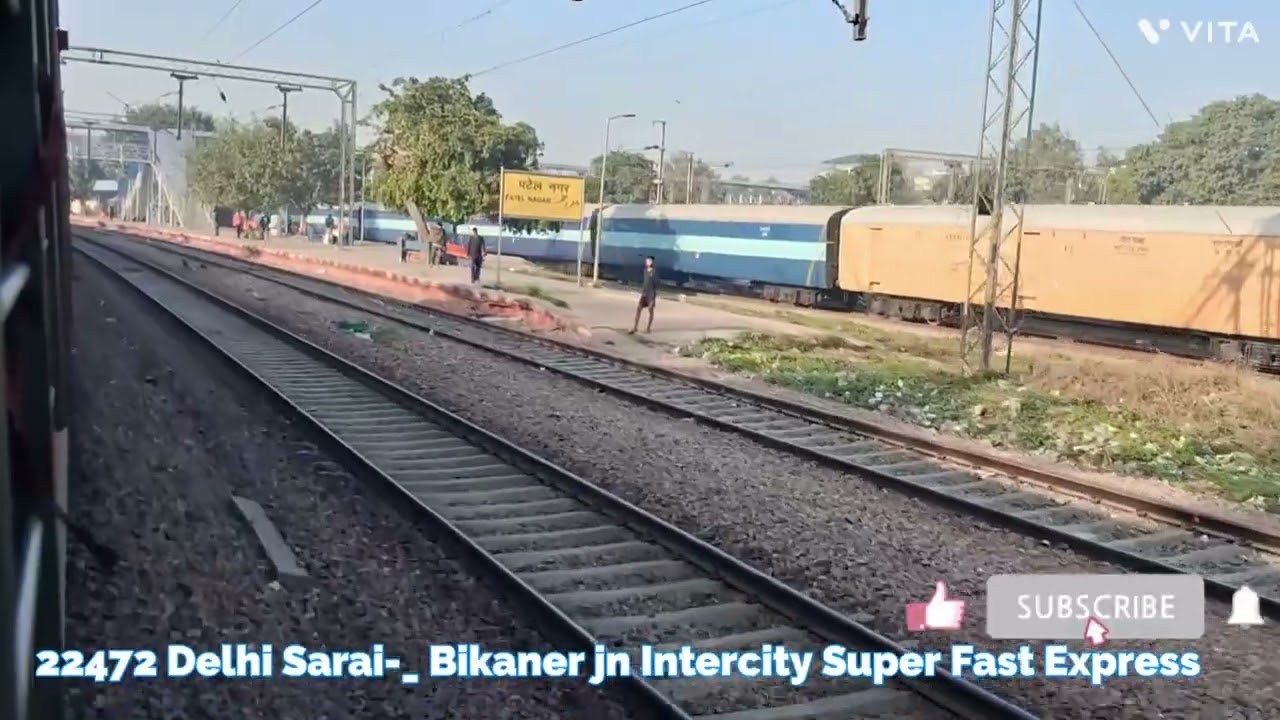 22472 DelhiSaraiRohilla -_ BikanerJn Intercity Super Fast Express Complete Journey Delhi to Bikaner 