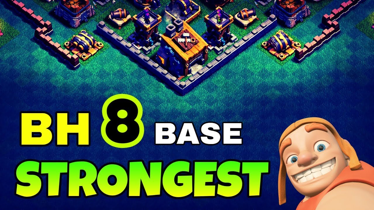 STRONGEST BUILDER HALL 8 BASE LAYOUT | BEST BH8 BASE IN COC | CLASH OF CLANS