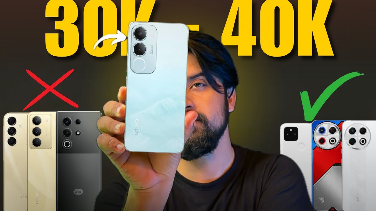 Top 5 Best Smartphones under 30K to 40K in Pakistan 2025.