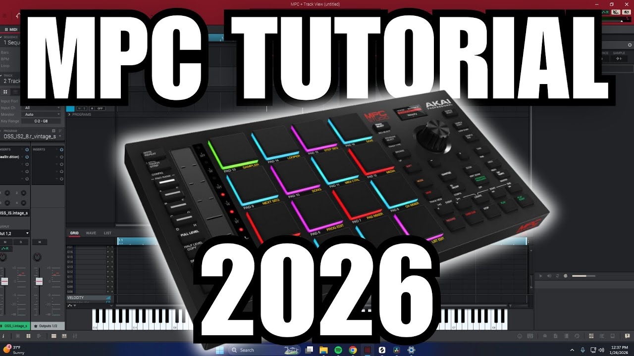 How To Make a Beat in MPC2 | Beginner Tutorial 2026 (Akai Professional MPC Studio MK2)
