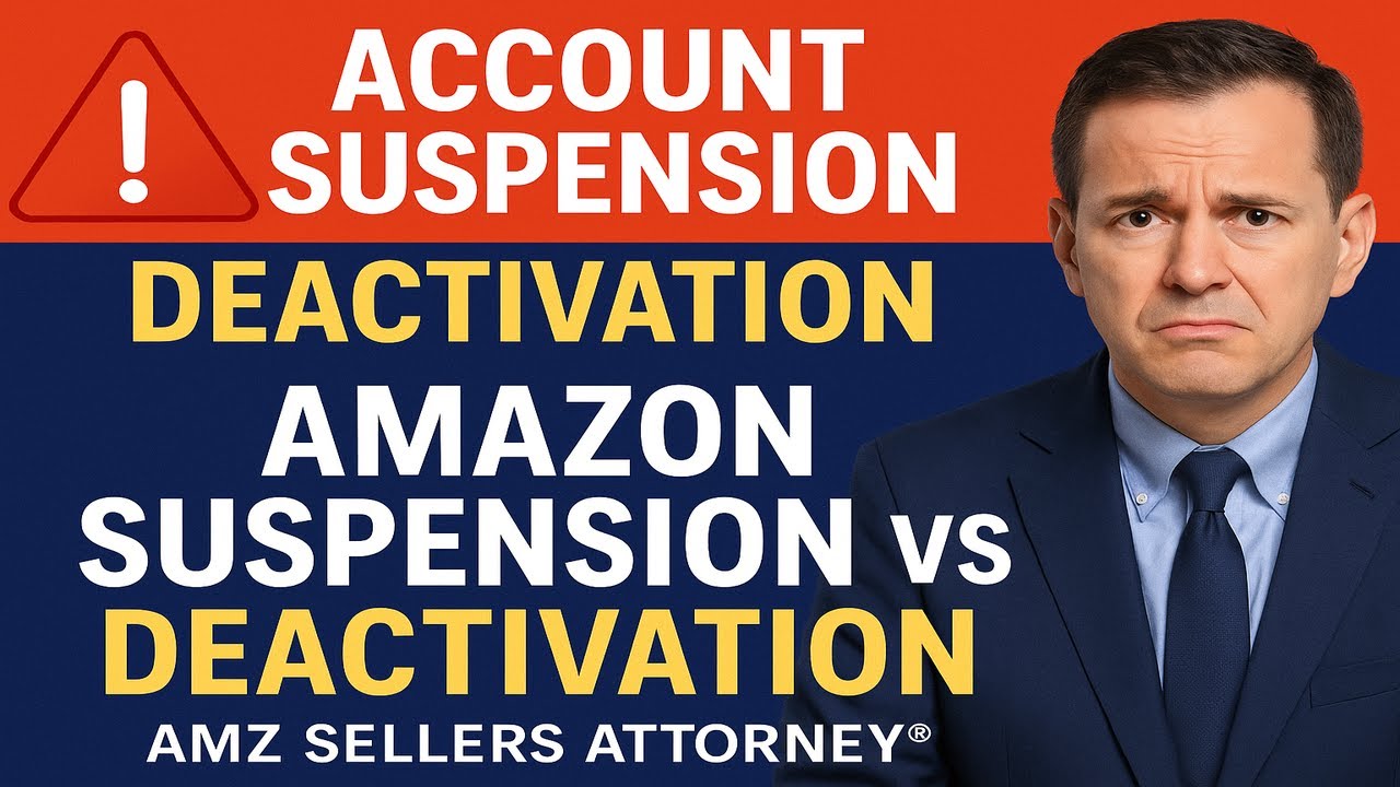Amazon Seller Account Deactivated vs Suspended (2025) | What It Means & How to Recover Fast