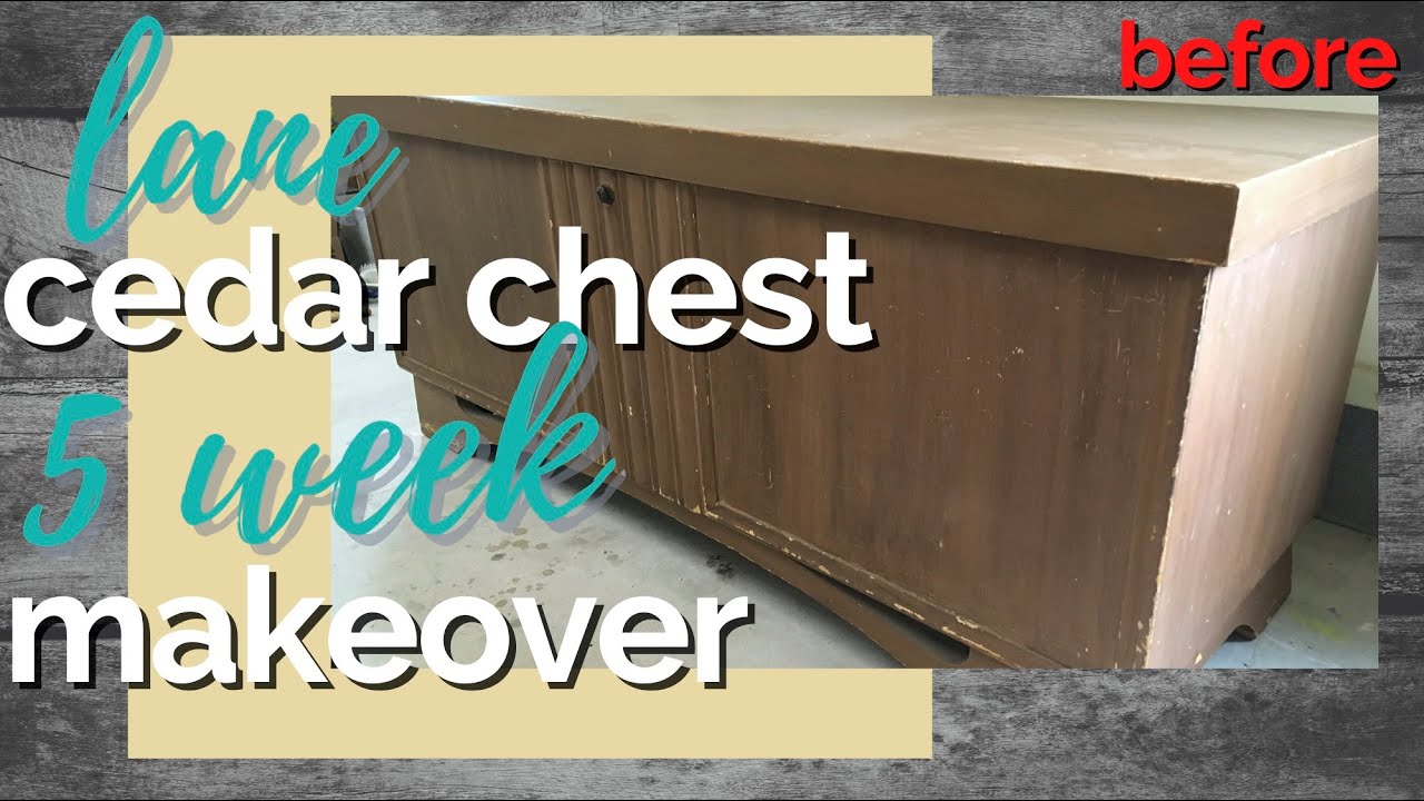 LANE Cedar Chest Furniture Makeover | Heat Gun to Strip Paint | DIY Paint | Grief Art Therapy