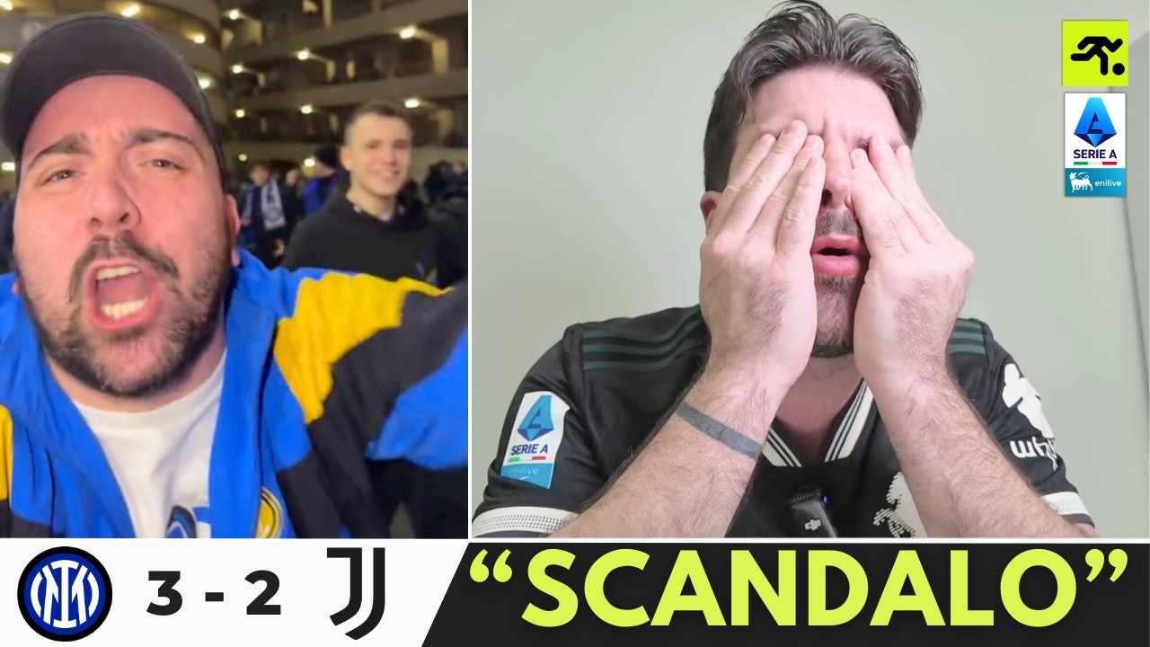 INTER JUVENTUS 3-2 | JUVENTINI E MILANISTI SCATENATI: “CAMPIONATO FALSATO…” | TIFOSIAMO