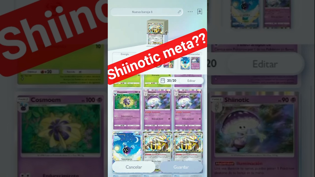 nadie esperaba que shiinotic fuera tan bueno #pokemonpocket #pokemontcg #shorts