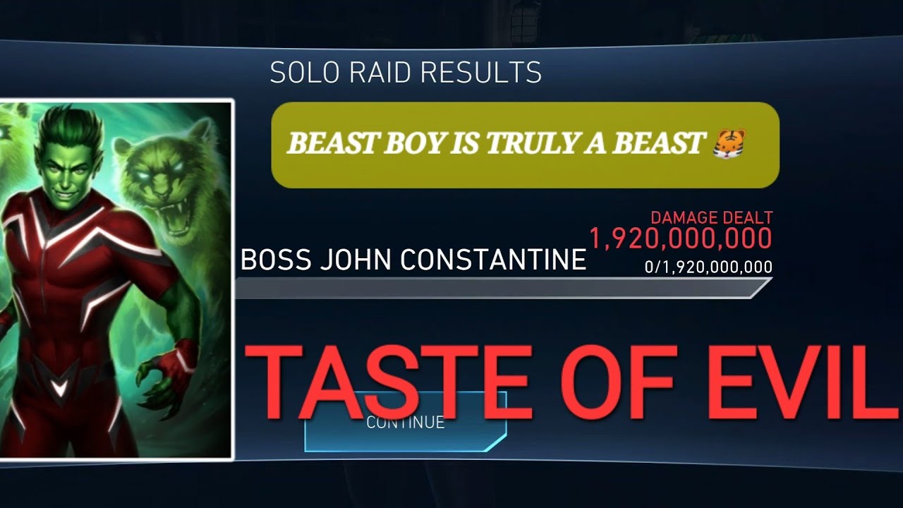 4 STAR BEAST BOY ONESHOT JOHN CONSTANTINE IN SOLO RAID