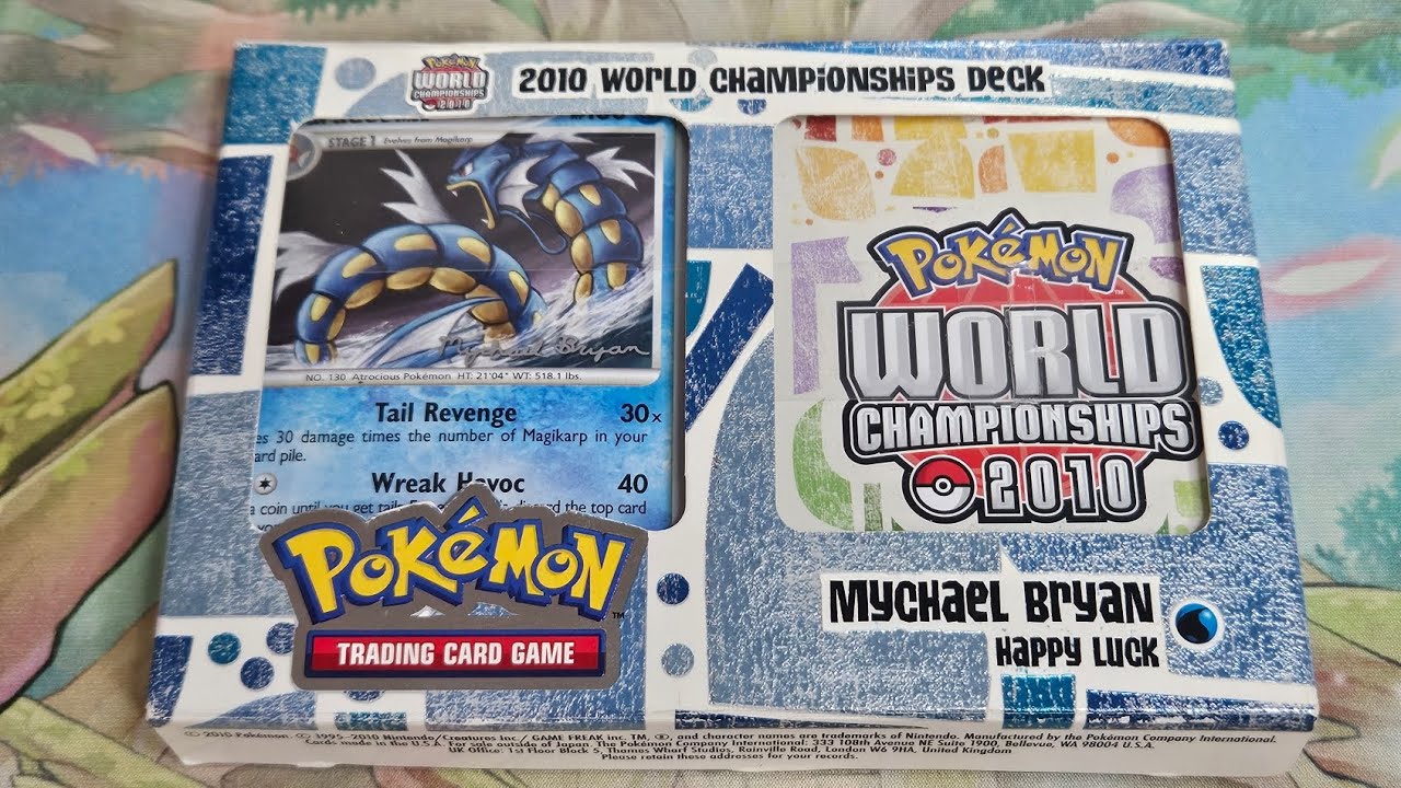 Распаковка винтажной колоды Pokémon с Чемпионата мира 2010 года (Удачи!)