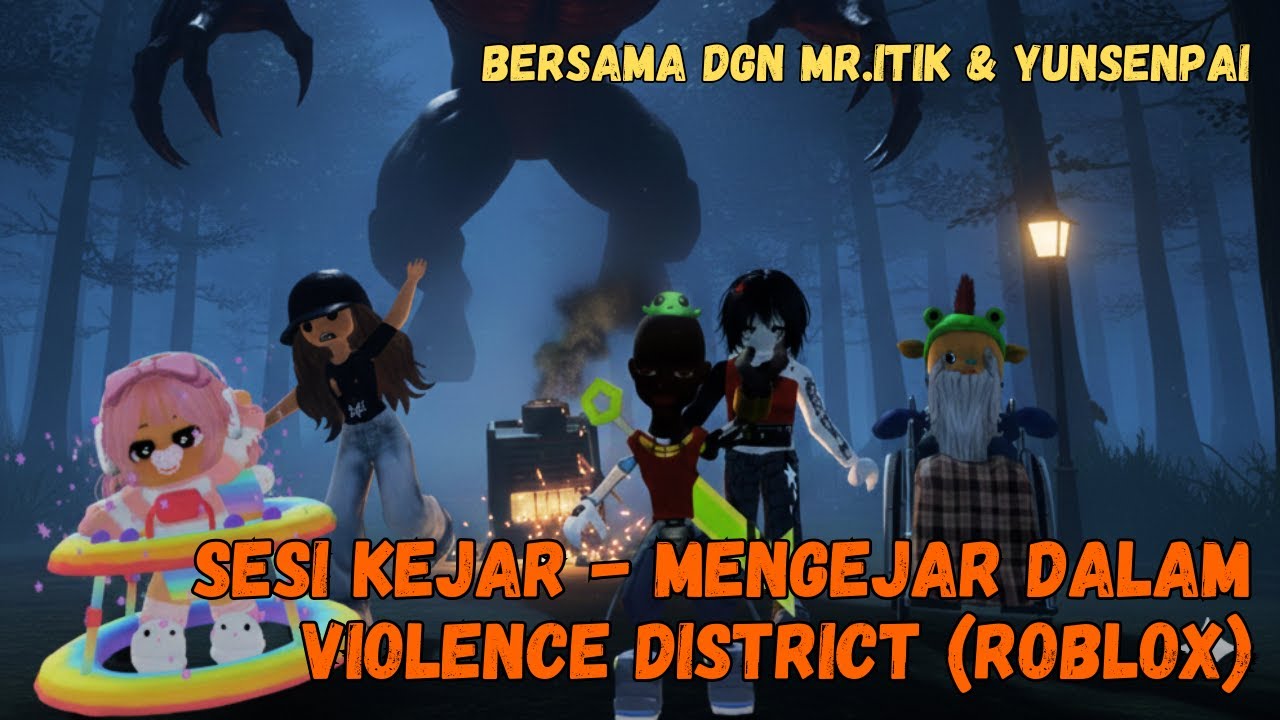KEMBALI BERKEJARAN DALAM VIOLENCE DISTRICT | AGAK-AGAK HAPPY ENDING TAK #roblox