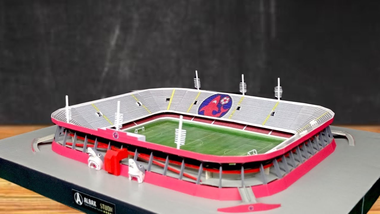 Como hacer el estadio Luis Pirata Fuente con cartón
