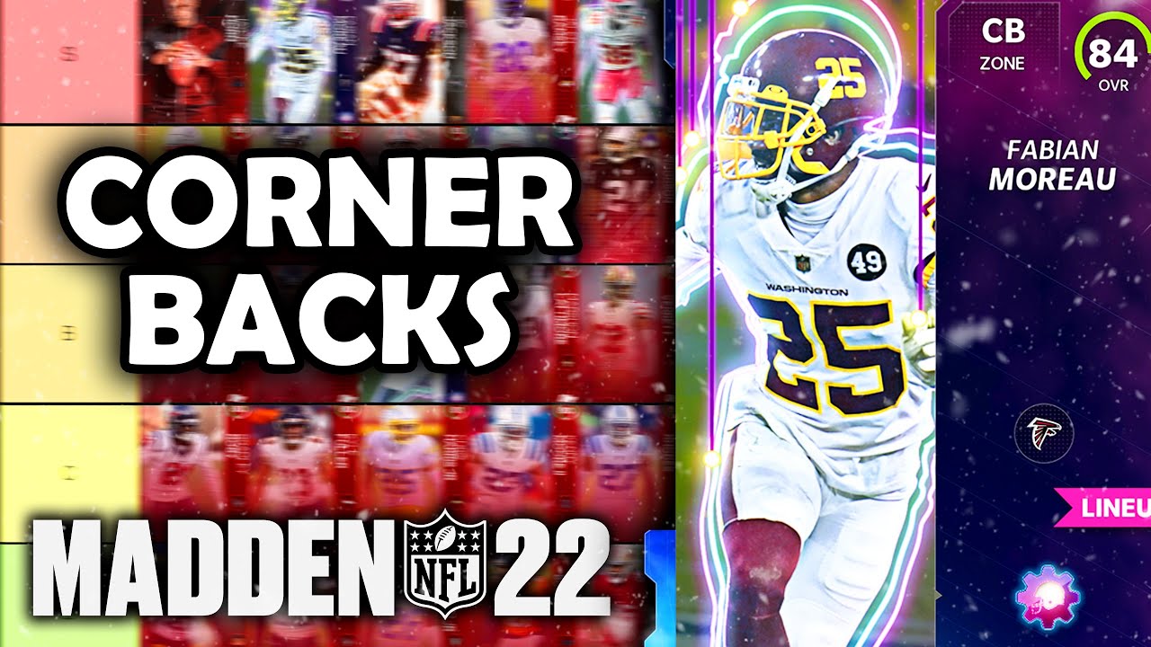 RANKING the BEST Cornerbacks in Madden 22 Ultimate Team (Tier List)