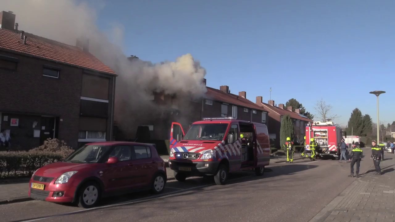 Brand in woning Heythuysen