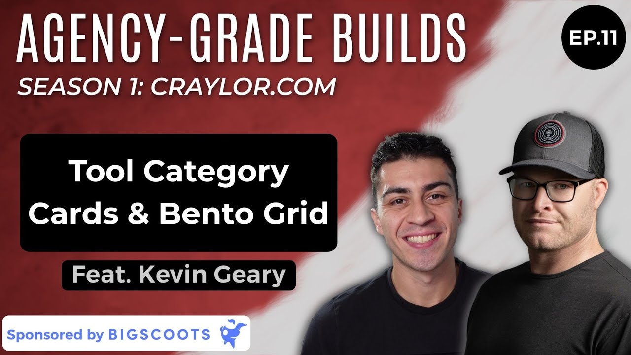 Tool Category Cards & Bento Grid Development &ndash; craylor.com | Agency-Grade Builds S1E11