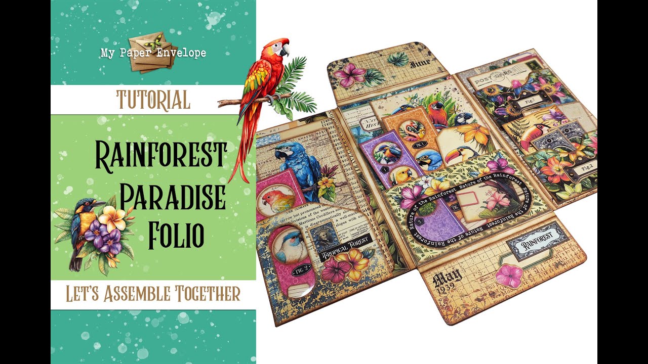 Rainforest Paradise Folio - Digital Kit and Tutorial