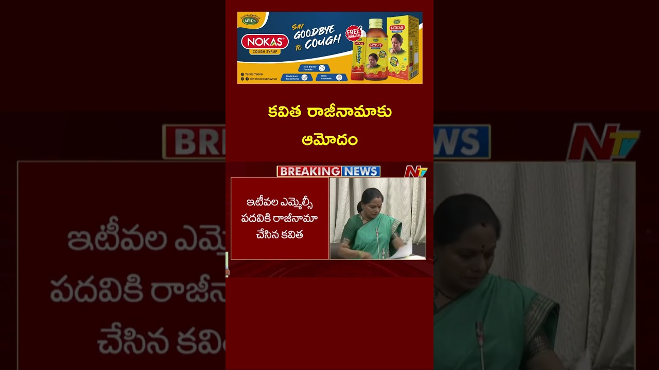 Legislative Council Chairman Accepts Kavitha's Resignation | Ntv Telugu