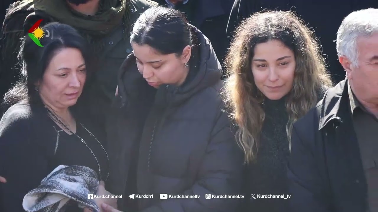 چەند بڕگەیەک لە ڕێوڕەسمی بە خاکسپاردنی هونەرمەند تاهیر خەلیلی لە شاری سلێمانی