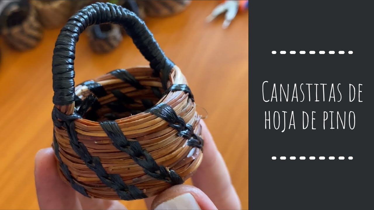 Canastita de hoja de pino