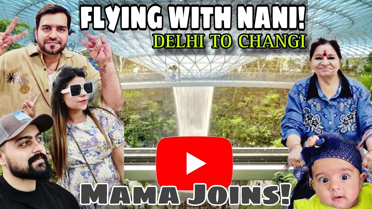 Amayra’s 2nd International Trip ✈️ | Delhi to Changi | Family Travel to Singapore 🇸🇬 | Vlog# 51