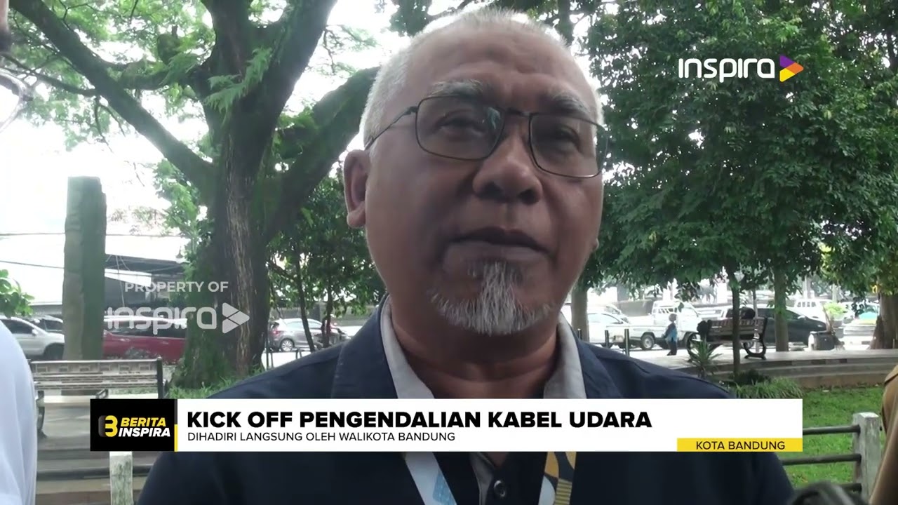 104 Ruas Jalan di Kota Bandung Bebas Kabel Udara, Kick Off Penurunan Kabel Fiber Optik Dimulai