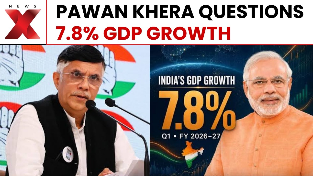 GDP Growth Row: Pawan Khera Questions 7.8% Figure, Jobs, Agriculture & MSMEs | NewsX
