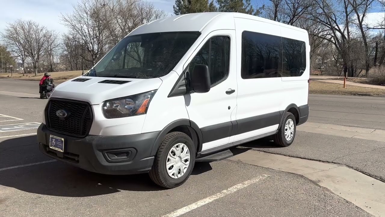 2022 Ford Transit T-150 XL Medium Roof BraunAbility Power Rear Entry Lift | Mobility of Denver
