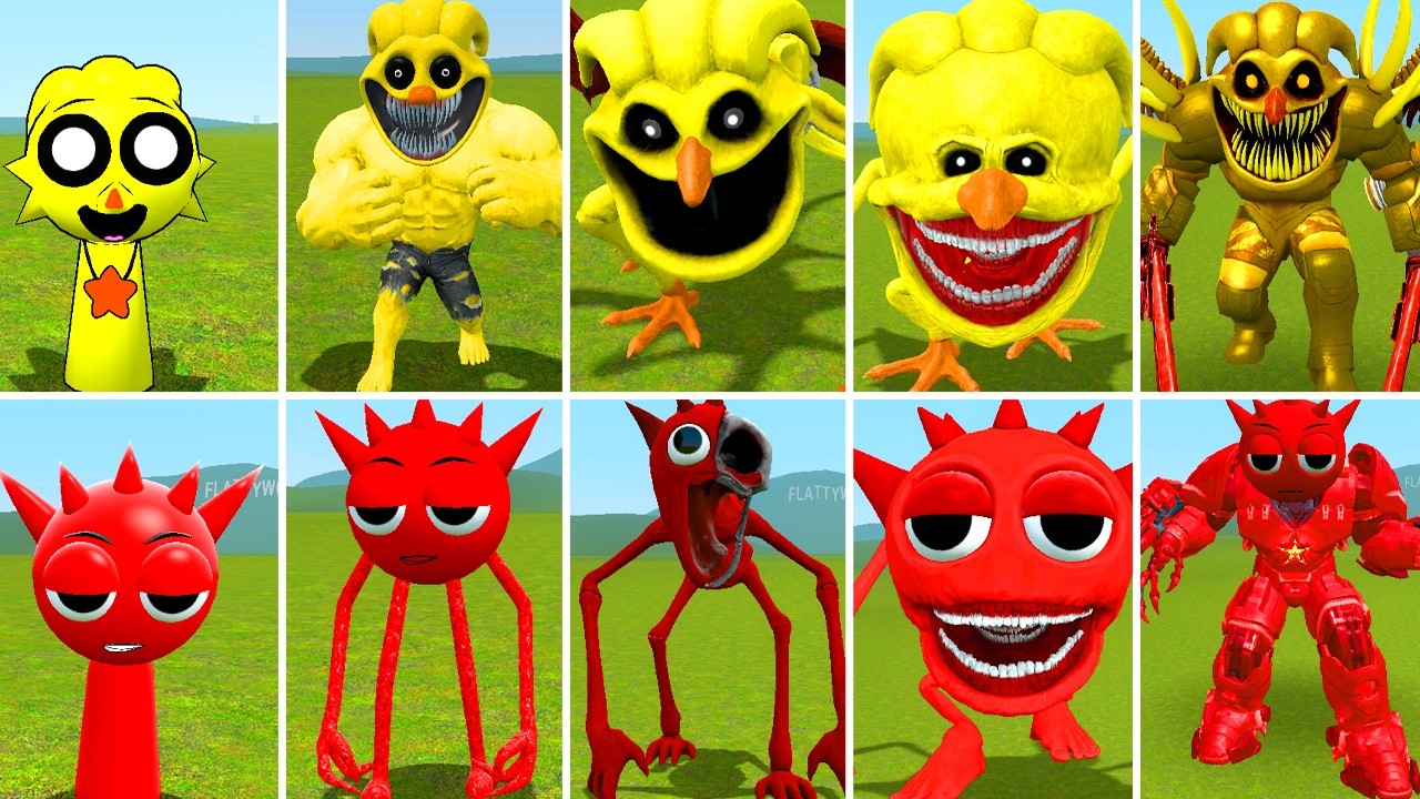 NEW ALL CHICKEN ZOOCHOSIS TAPES 1-5 VS NEW ALL RADDY HORROR TAPES EATER FAMILY ? in Garrysmod!...