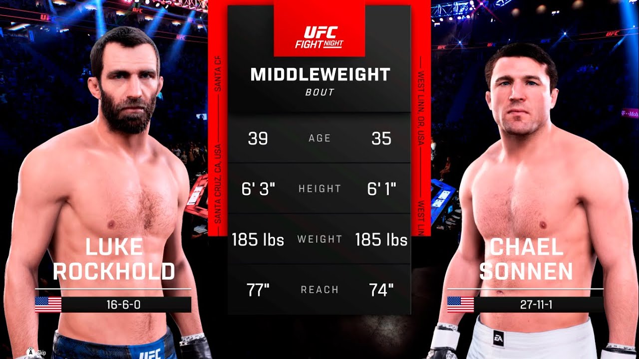 Luke Rockhold vs Chael Sonnen | UFC 5 | 4K 60FPS