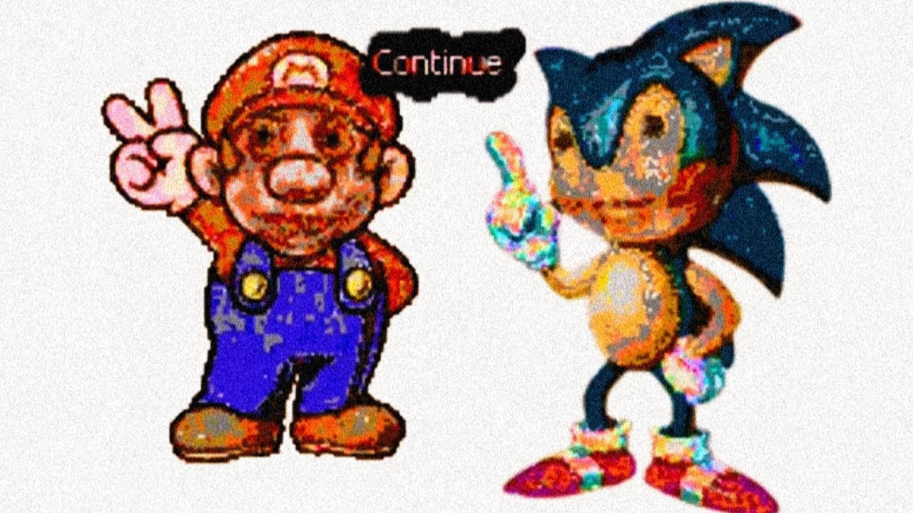 MARIO AND SONIC LOOK SO CURSED.. (Analog Horror)