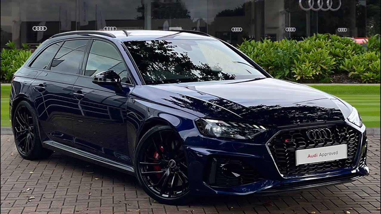 Approved used- Audi RS 4 Avant Carbon Black 450 PS tiptronic at Stafford Audi