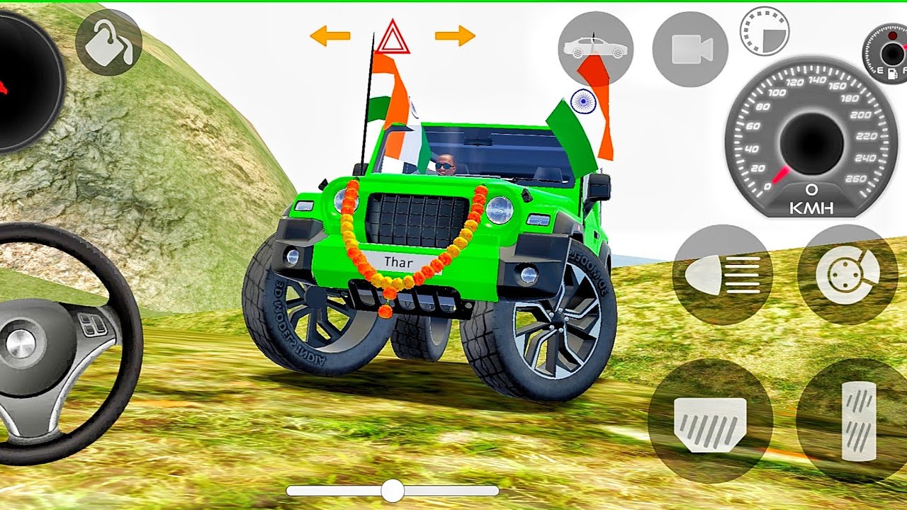 Modified Mahindra Thar👿Games:Indian Green 💚 Thar ( Gadi Wala Games) Car Game Android Game - #2026