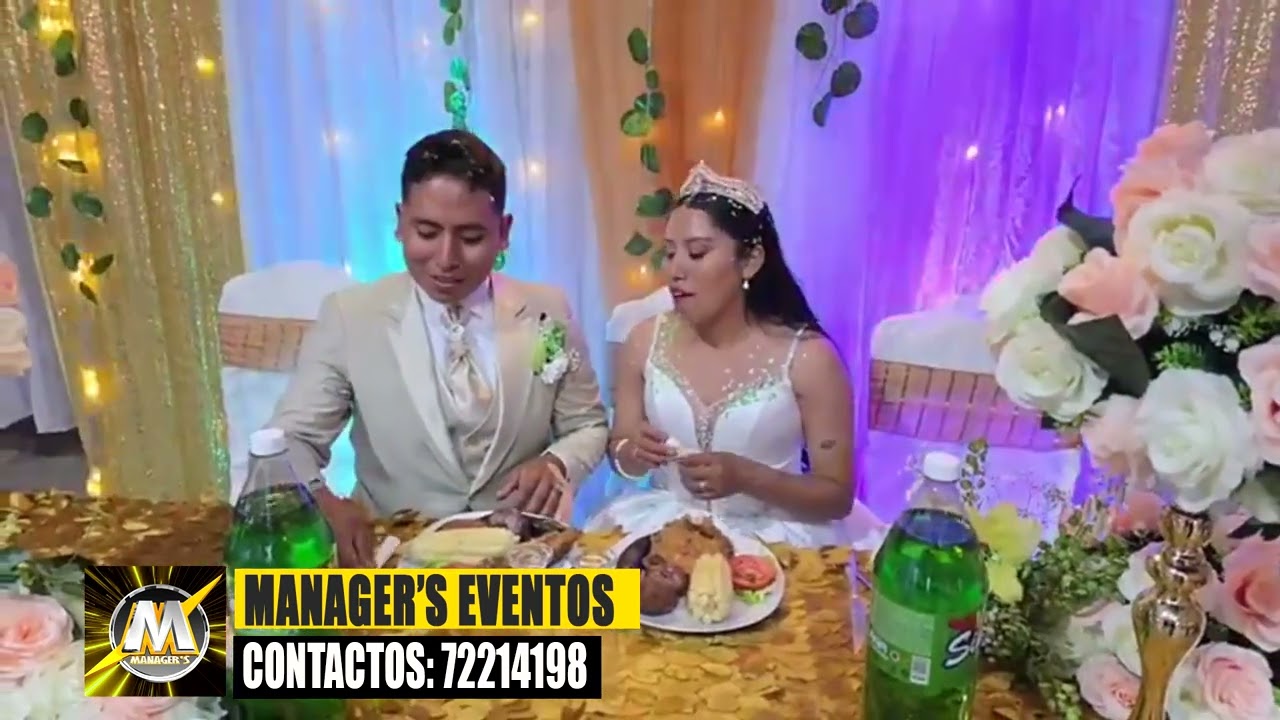 Flamantes esposos:💕AFFDY y SDENKA 💕 #MánagerSEventos  los capos de la diversión