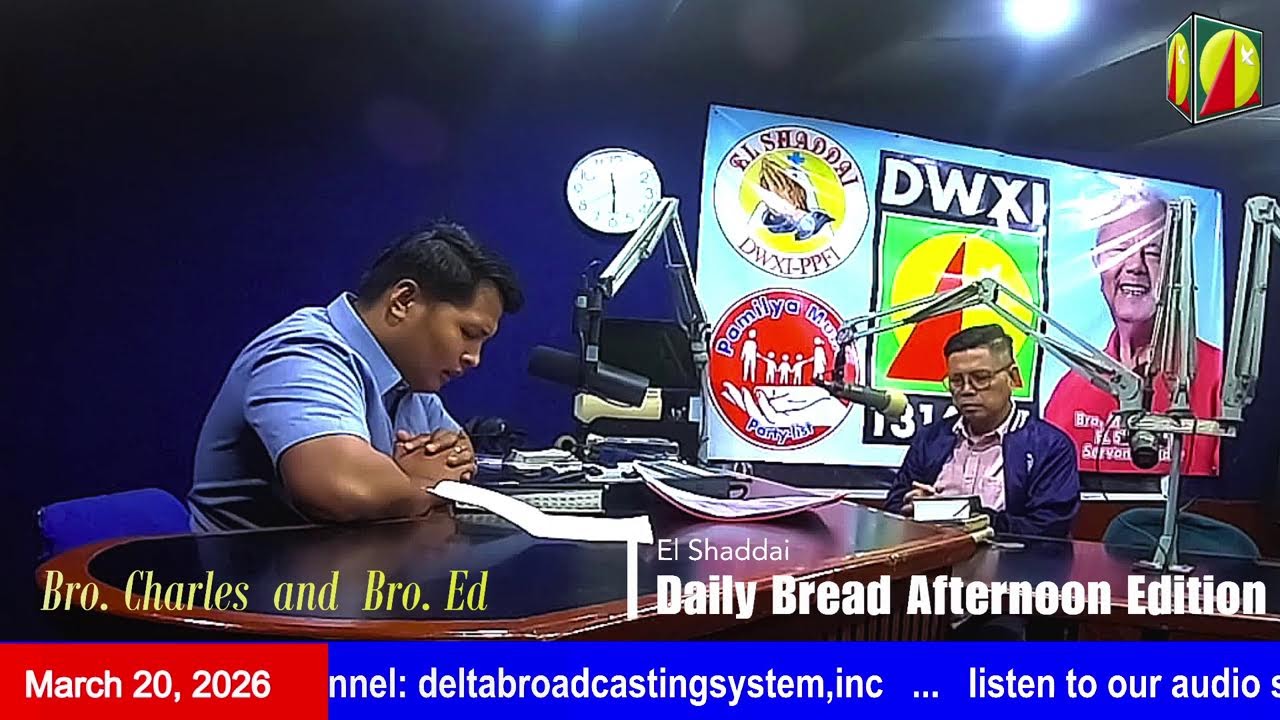 DWXI 1314 AM Live Streaming I Friday (March 20, 2026) #dailybreadafternoonedition