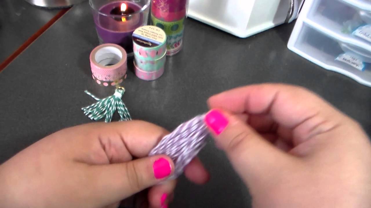 DIY ribbon & paper tassels