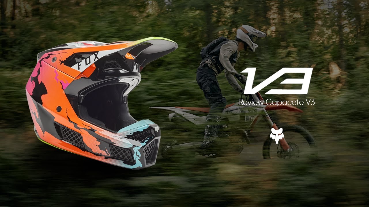 Review Completo do Capacete Fox V3: Grafismo Impressionante, Segurança Avançada e Conforto!
