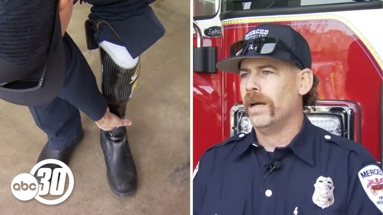 Merced firefighter back on the job after losing lower leg in motorcycle crash