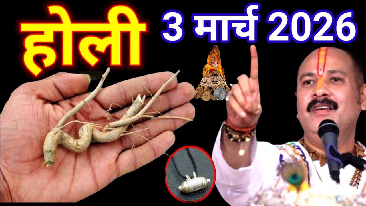 होली के दिन जहां मिले देखते ही तोड़ लेना यह जड़ मात्र 24 घंटे में बदल देगी आपकी || Pradeep Ji Mishra