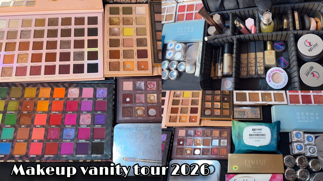 MY ULTIMATE 2026 PROFFESIONAL MAKEUP VANITY TOUR✨| All secret product revealed 