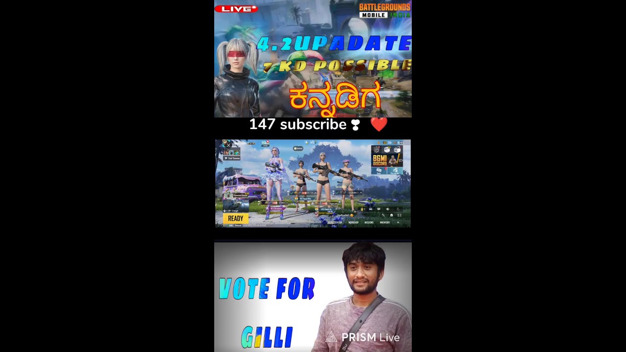 bgmi Kannada live Kannada bgmi live STONEROPislive stonerop stoner 03 op small creator 40 KILLS#GILL