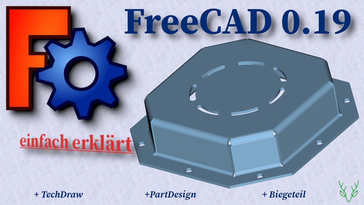 FreeCAD 0.19 Wie du eine Blechabdeckung konstruierst | einfach erkl&auml;rt | SheetMetal | PartDesign